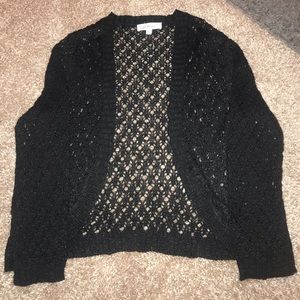 Black long sleeve cardigan